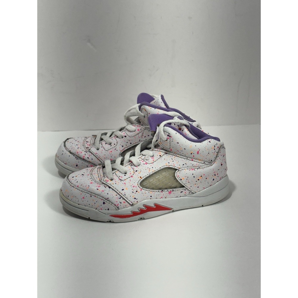 Nike Air Jordan 5 Retro SE "Easter" Laser Crimson Splatter Size 10C CT1700-100